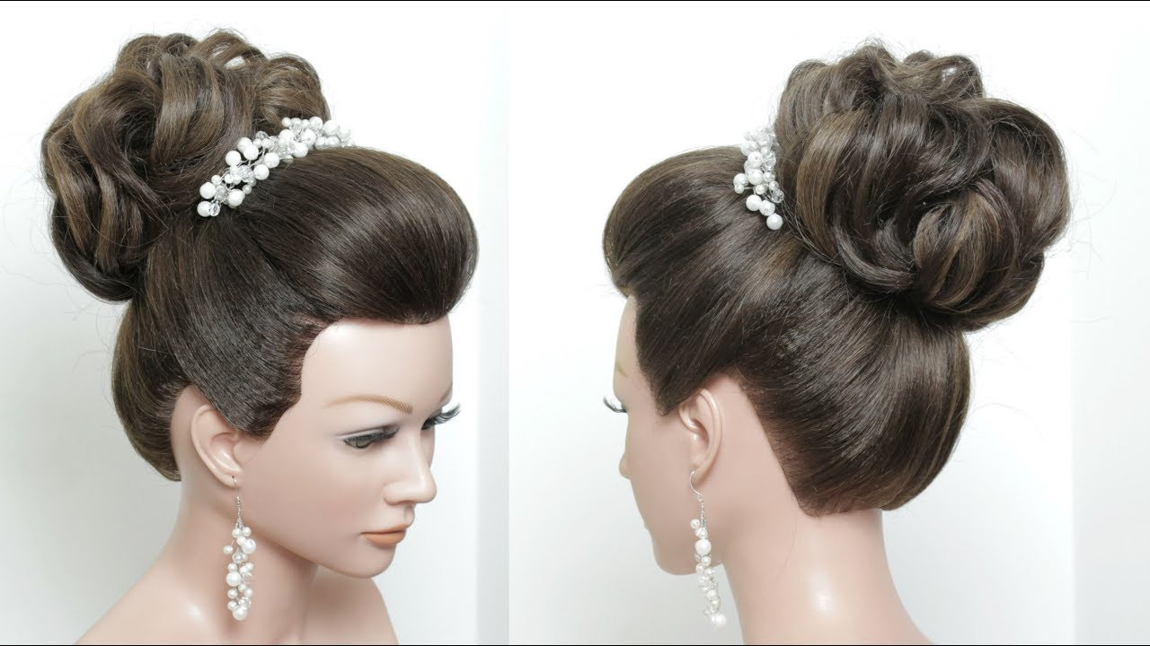 Wedding Buns Hairstyles
 Beautiful Wedding Bun Hairstyle With Puff For Long Hair