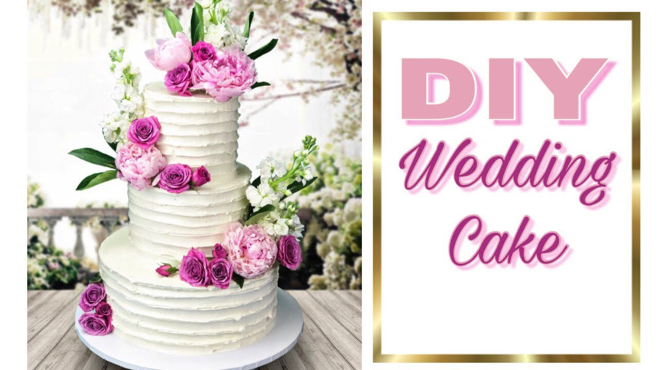 Wedding Cake Pics
 Easy DIY Wedding Cake how to make a wedding cake