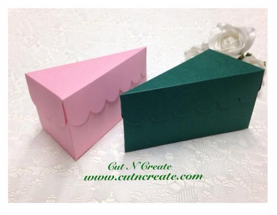 Wedding Cake Slice Boxes
 Cake Slice Boxes Cake Box Cake Slice Favors by