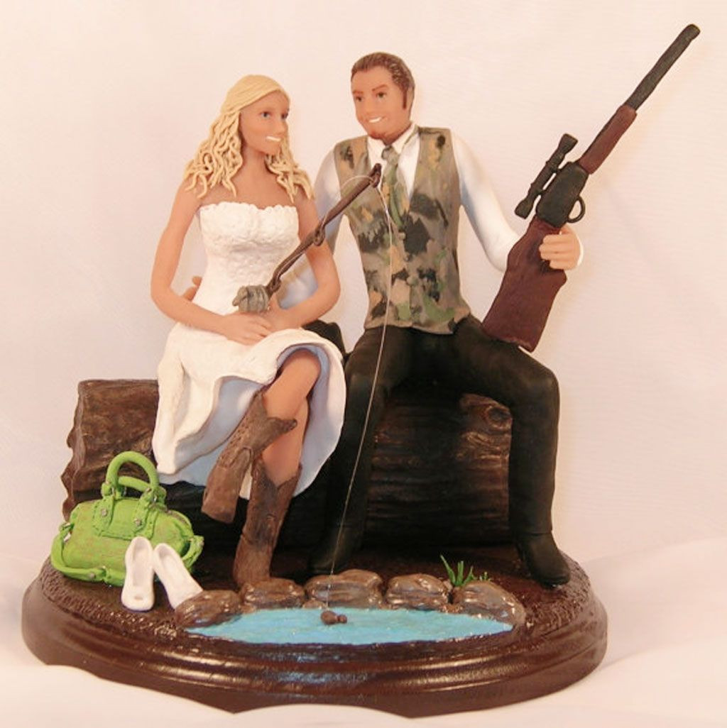 Wedding Cake Toppers Cheap
 hunting wedding cake toppers cheap