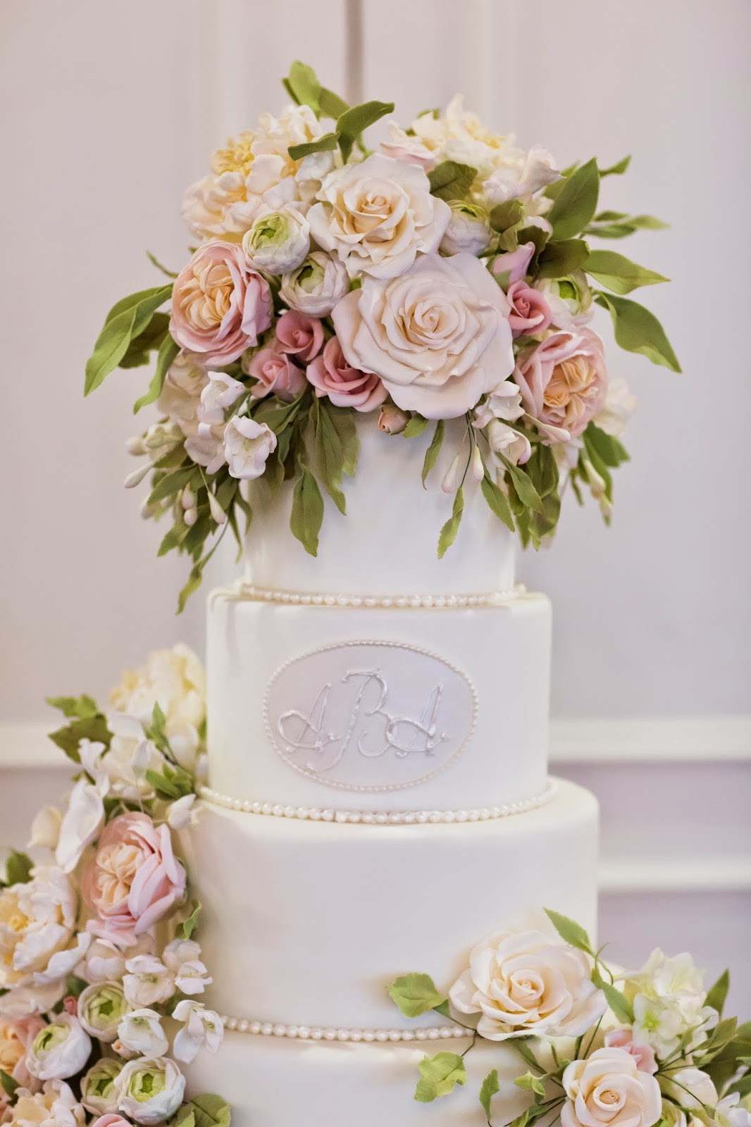 Wedding Cake With Flowers
 For the Love of Cake by Garry & Ana Parzych November 2014