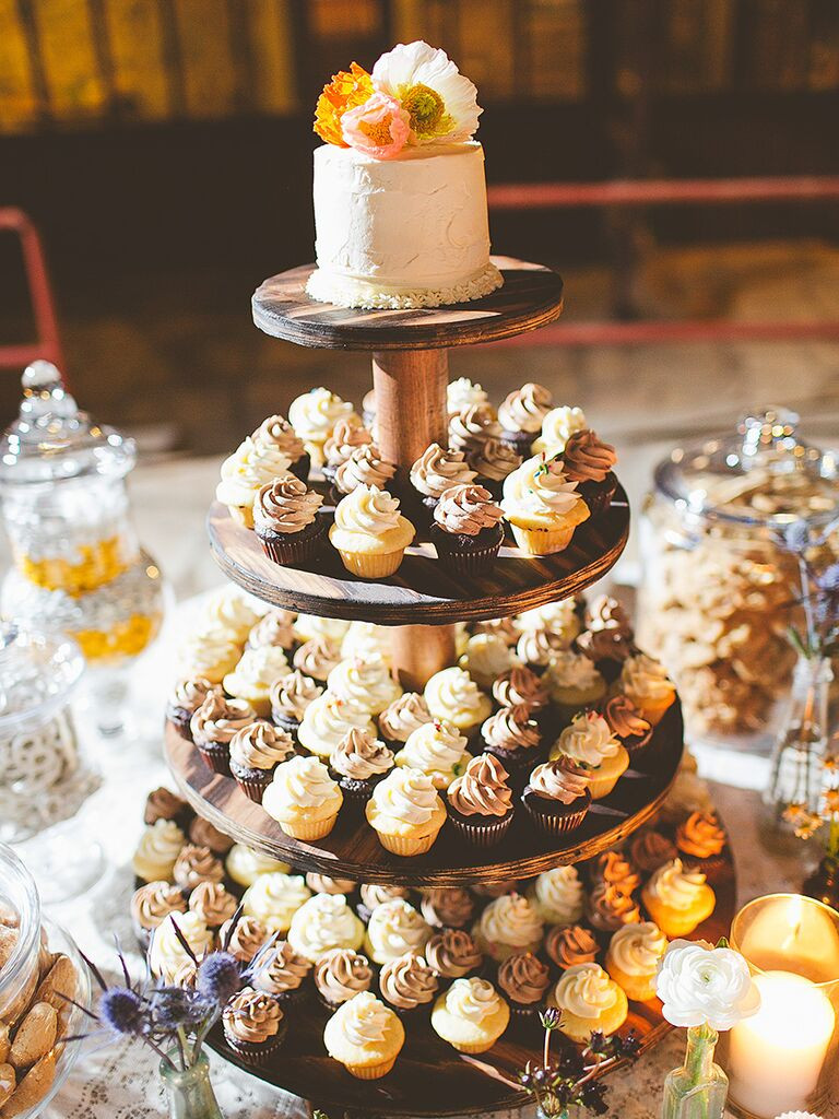 Wedding Cakes And Cupcakes
 16 Wedding Cake Ideas With Cupcakes