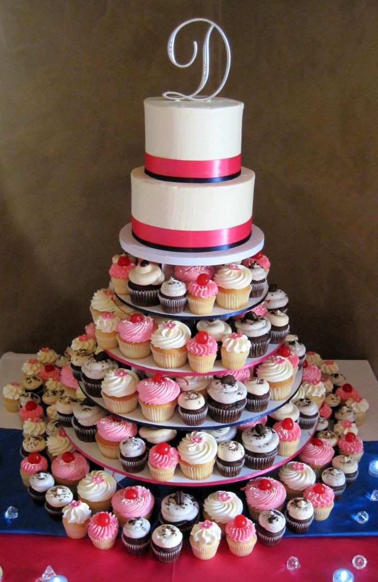 Wedding Cakes And Cupcakes
 Wedding Color Inspiration Pink and Navy Lots of love Susan