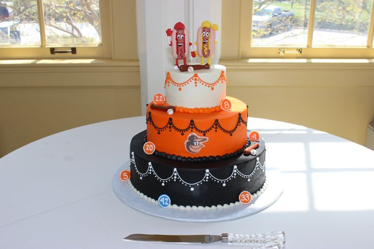 Wedding Cakes Baltimore
 Baltimore Orioles Wedding Cake cakes