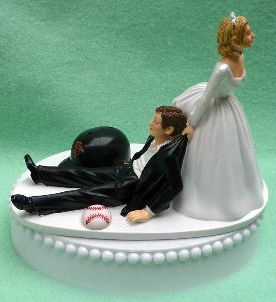 Wedding Cakes San Francisco
 Wedding Cake Topper San Francisco Giants SF Baseball Themed w
