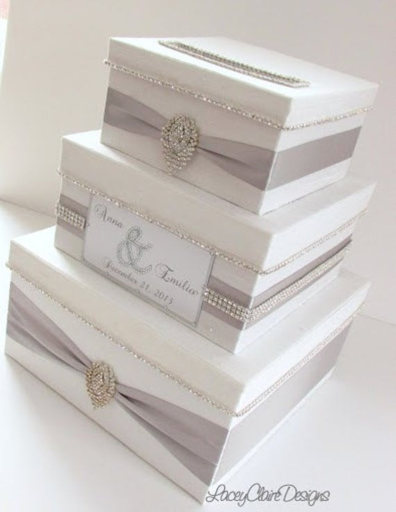 Wedding Card Boxes DIY
 Wedding Card Box Bling Card Box Money Holder by