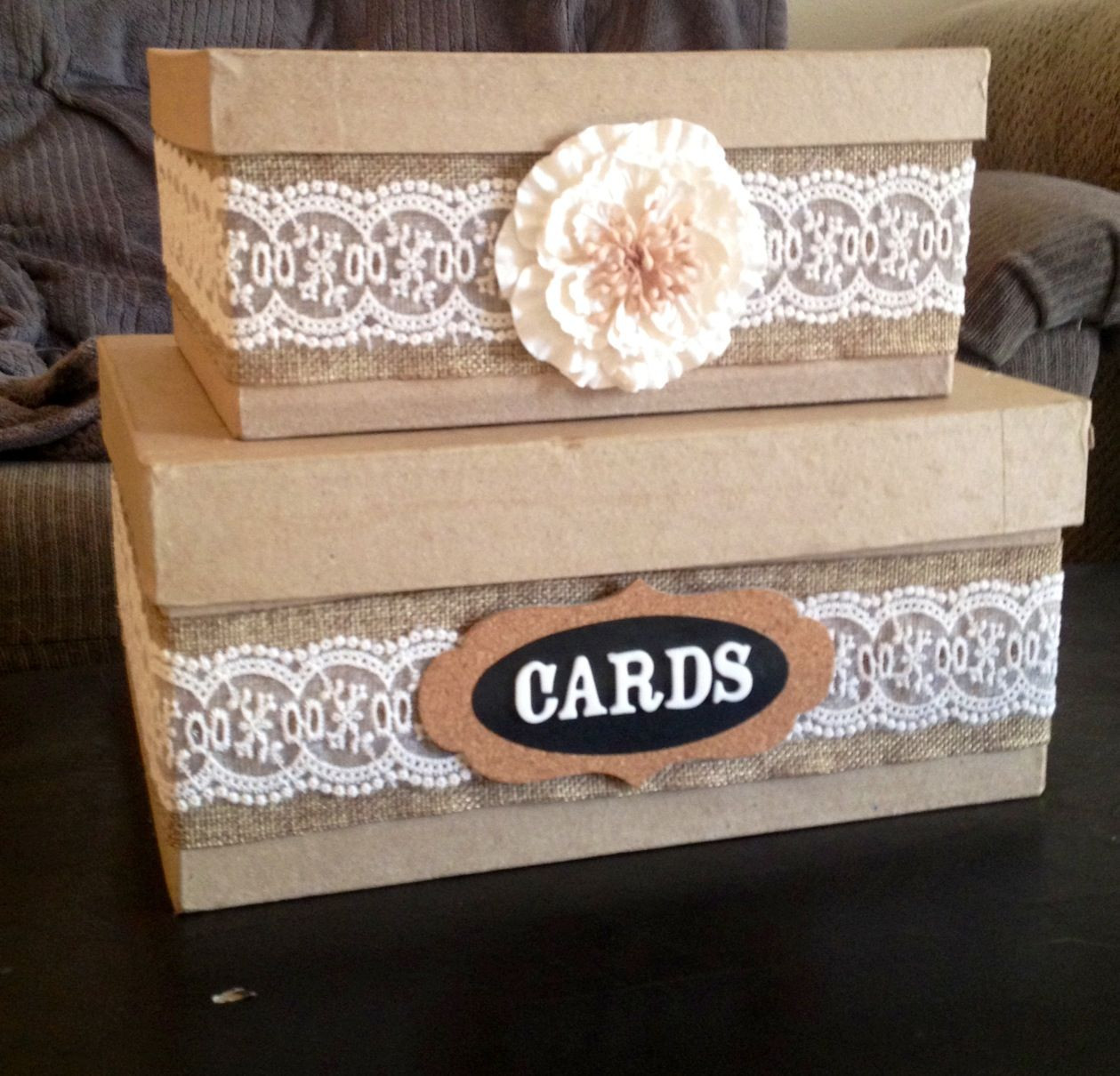 Wedding Card Boxes DIY
 DIY Country wedding card box