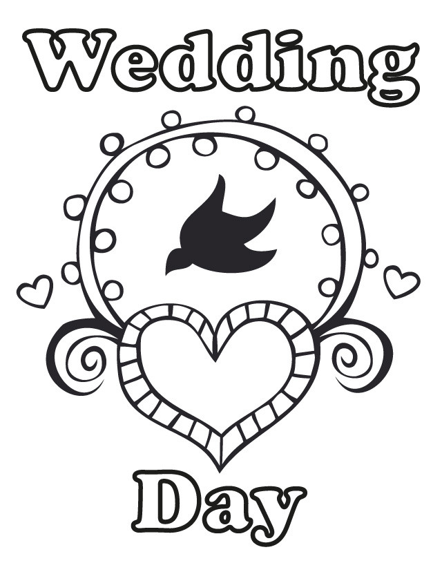 Wedding Coloring Book For Kids
 17 Wedding Coloring Pages for Kids Who Love to Dream About