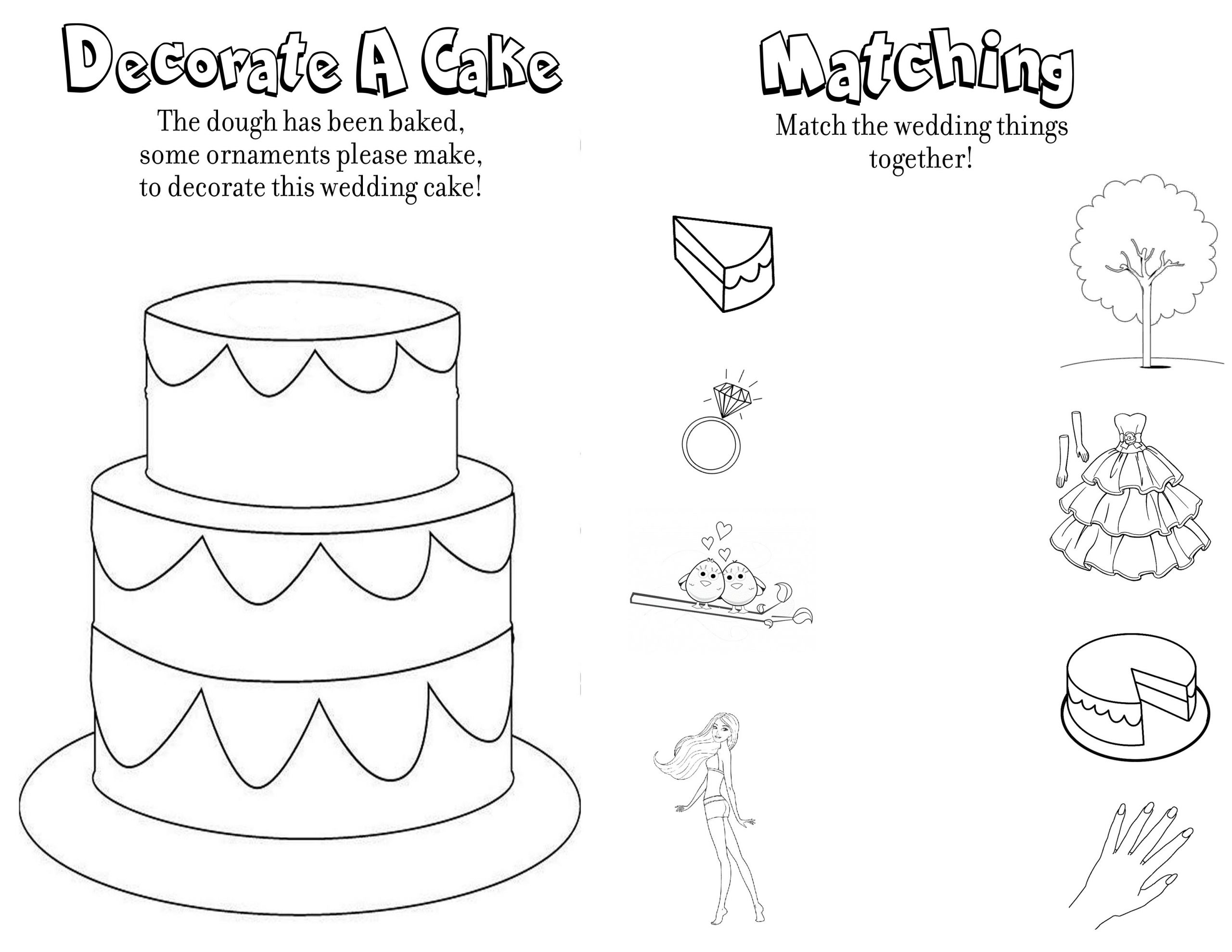 Wedding Coloring Book For Kids
 Wedding Coloring and Activity Book