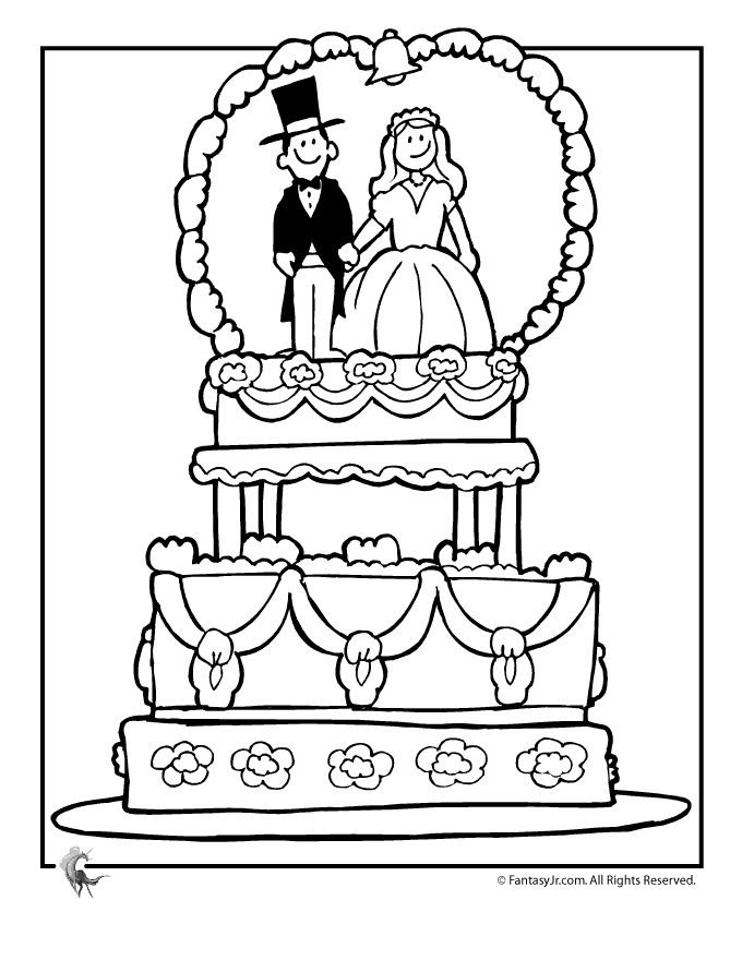 Wedding Coloring Book For Kids
 Printable Wedding Coloring Pages Kids Coloring Home