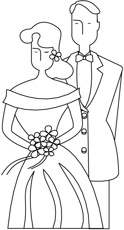 Wedding Coloring Page
 Boba s blog Delicate classical paying homage Wedding