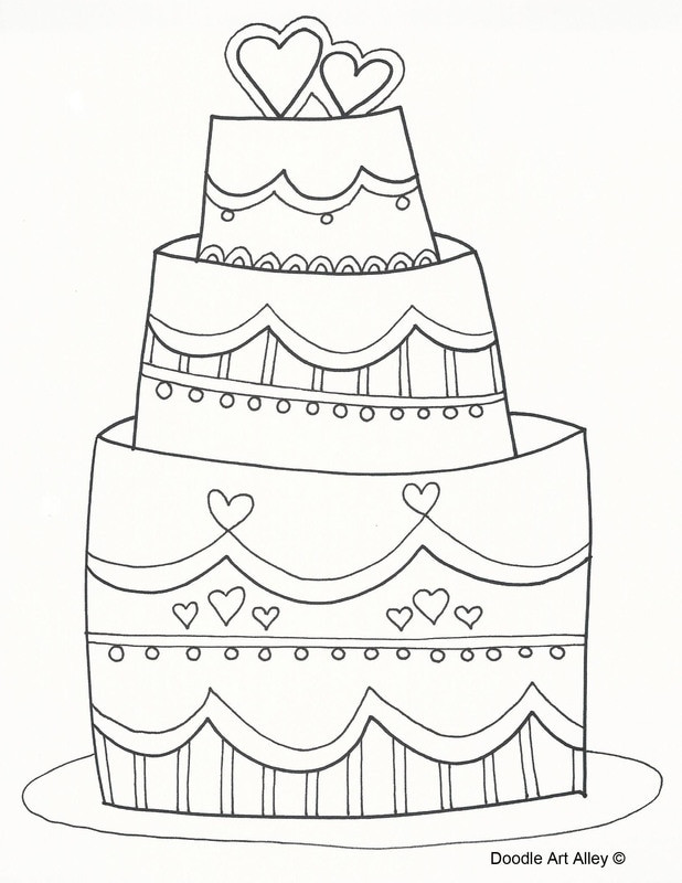 Wedding Coloring Page
 Wedding Coloring Pages Doodle Art Alley