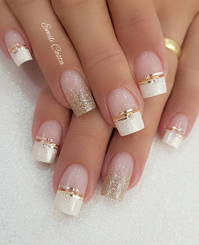 Wedding Day Nail Designs
 100 Beautiful wedding nail art ideas for your big day
