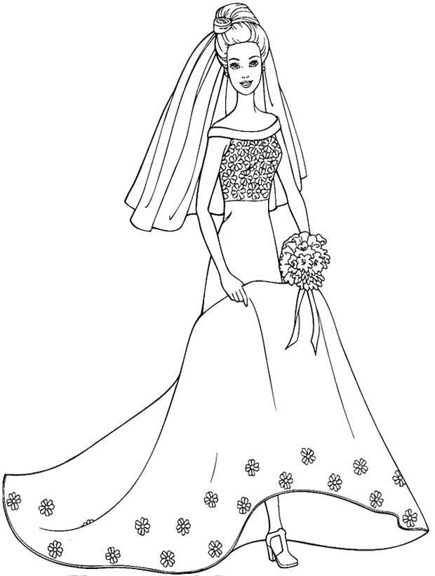 Wedding Dress Coloring Pages
 Wedding Dress Coloring Pages Coloring Home