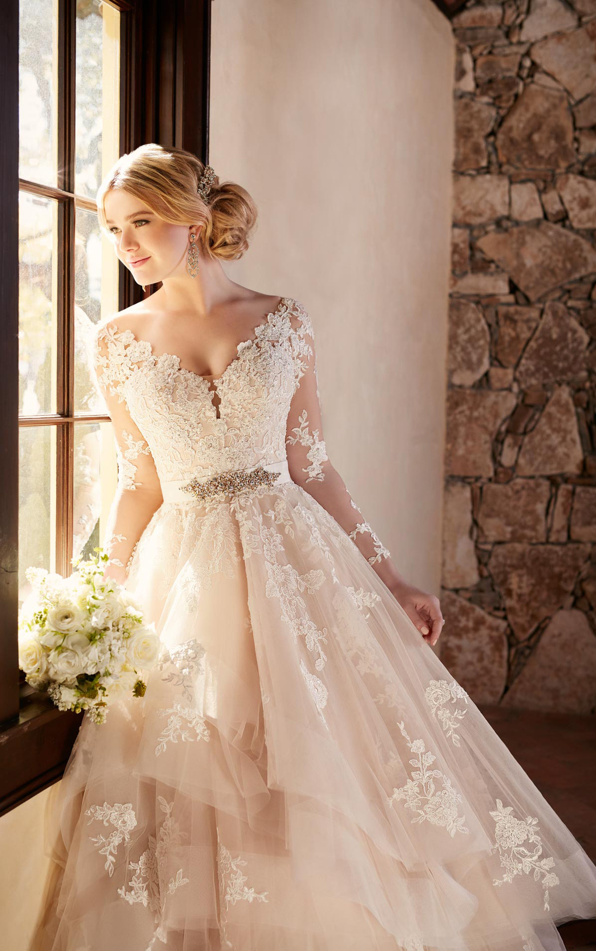Wedding Dress With Lace Sleeves
 Sleeved Wedding Dresses