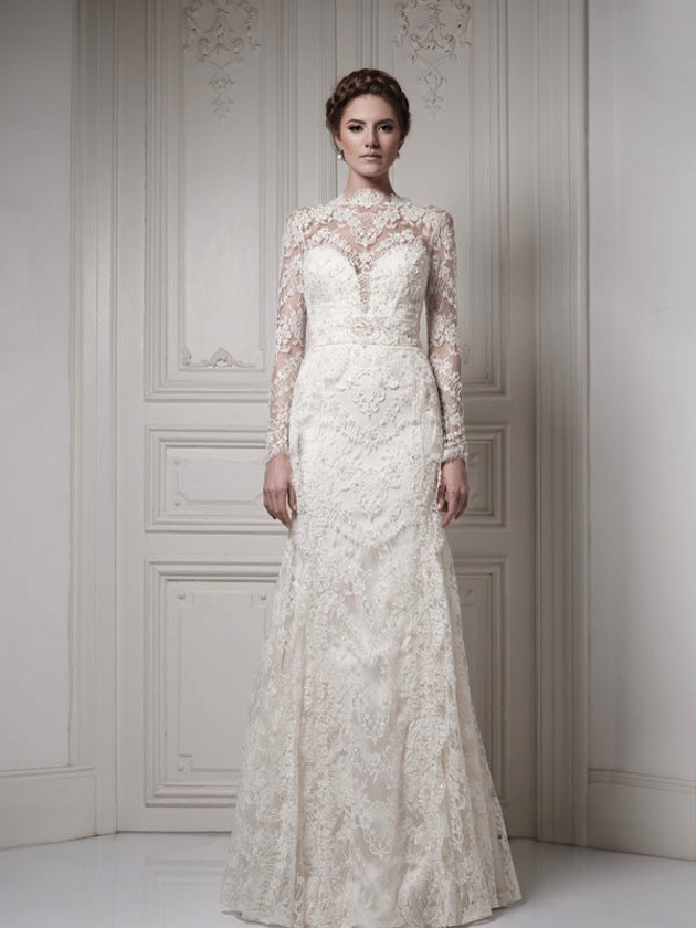 Wedding Dress With Lace Sleeves
 30 Gorgeous Lace Sleeve Wedding Dresses