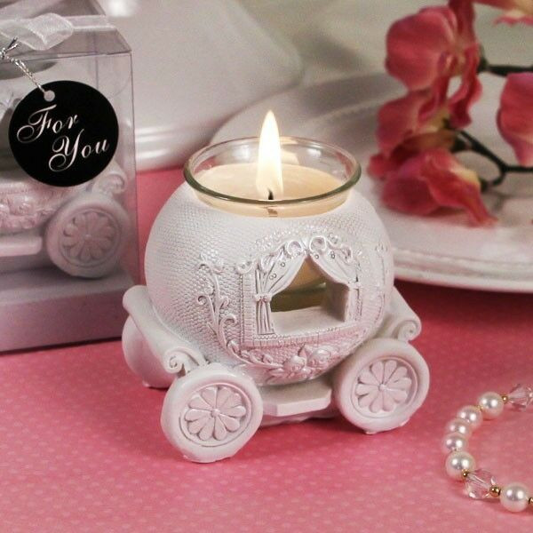 Wedding Favors In Bulk
 100 Cinderella Carriage Candle Holder Wedding Favor Party