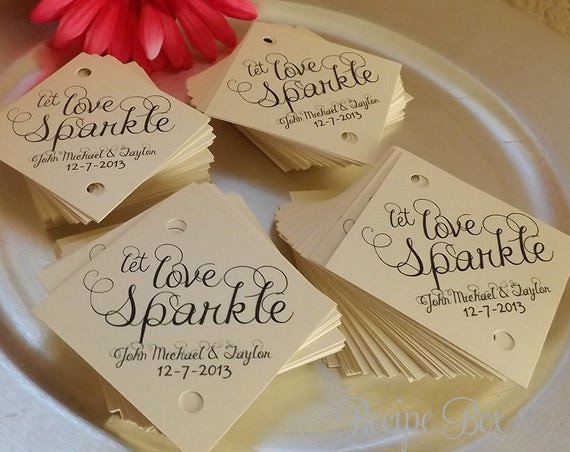 Wedding Favors Sparklers
 Sparkler Tag Wedding Sparkler Tags 150 pieces Let by RecipeBox