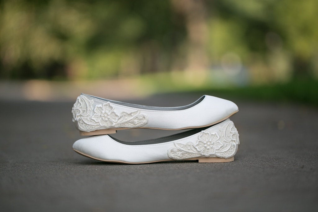 Wedding Flat Shoes For Bride
 Wedding Flats Ivory Wedding Flats Wedding Shoes Ivory