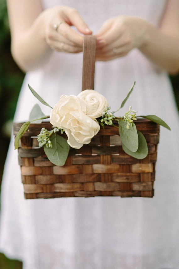 Wedding Flower Girl Basket
 The Cutest Flower Girl Baskets on Etsy