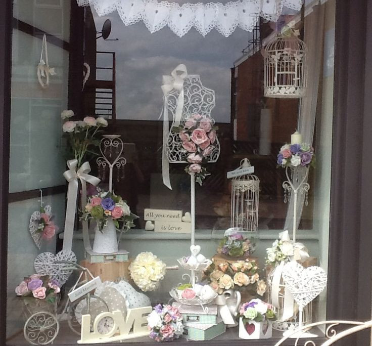 Wedding Flower Shops
 Vintage Wedding Window Display GOOD IDEAS