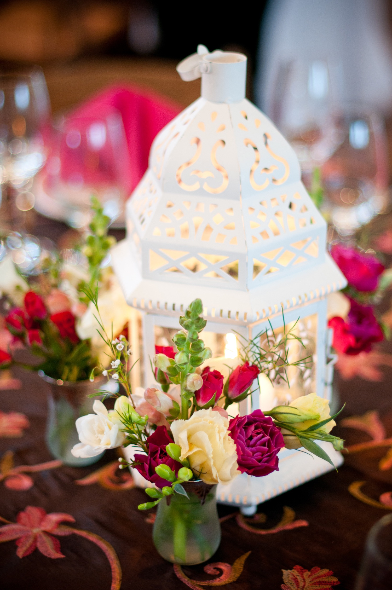 Wedding Flowers And Reception Ideas
 DIY wedding reception centerpiece with pink wedding