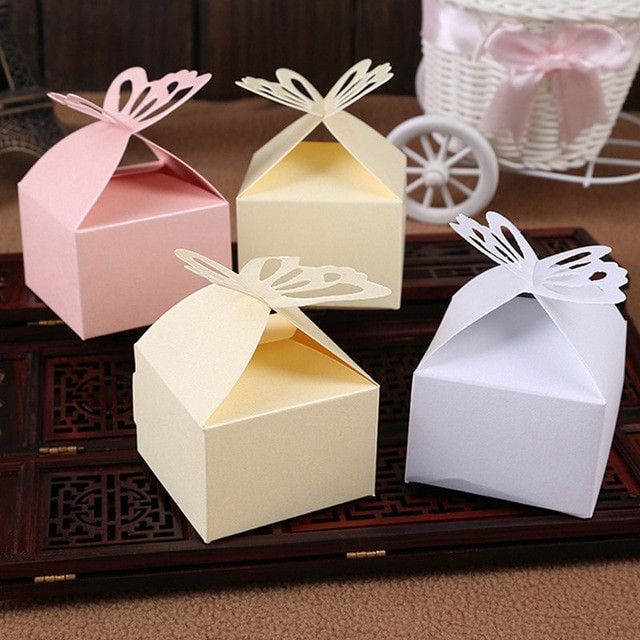 Wedding Gift Boxes Ideas
 Wedding Decoration 50Pcs Folding DIY Butterfly wedding