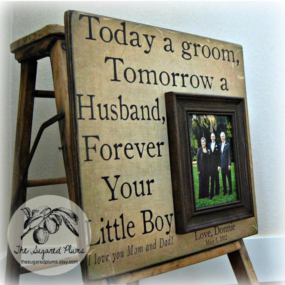 Wedding Gift Ideas From Parents To Bride And Groom
 Parents Wedding Gift Personalized Picture Frame by