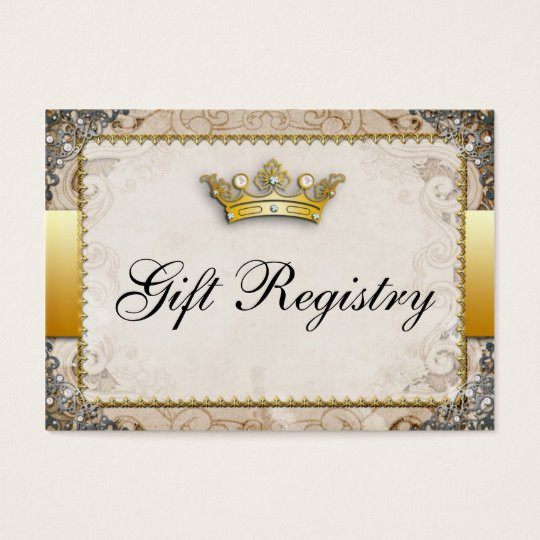 Wedding Gift Registry
 Ornate Fairytale Storybook Wedding Gift Registry Business