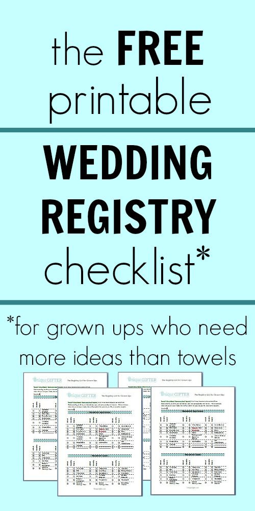 Wedding Gift Registry
 Weddings What to Register for if You Have Everything