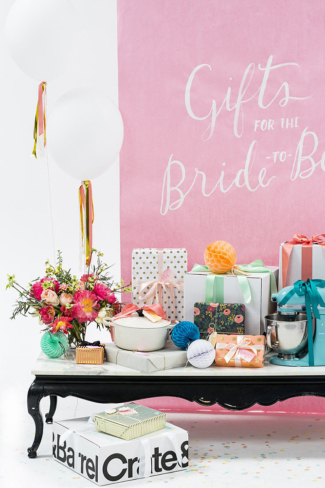 Wedding Gift Tables Ideas
 Bridal Shower Gift Table Ideas from 100 Layer Cake – Crate