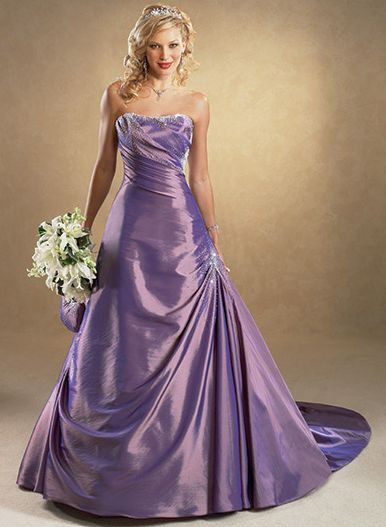 Wedding Gowns With Color
 Wedding Lady Light Purple Excellent Bridal Gown