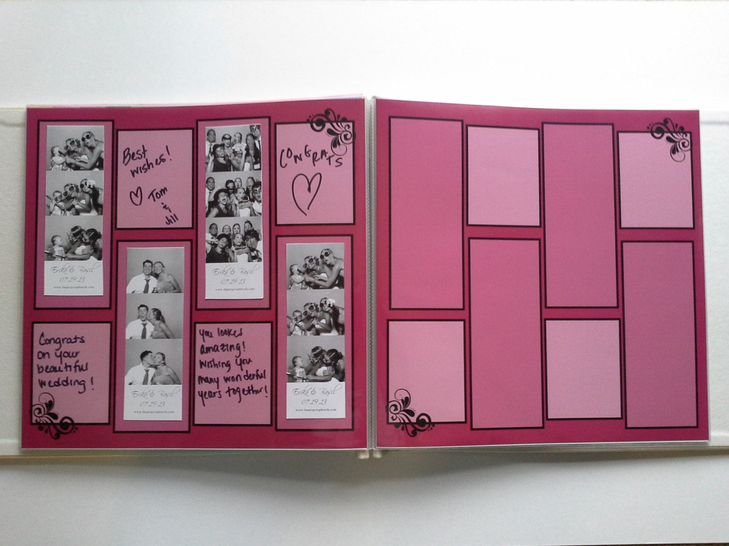Wedding Guest Book For Photo Booth
 Booth Wedding Guest Book