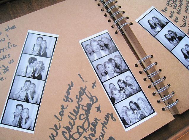 Wedding Guest Book For Photo Booth
 photo booth guest book Chelsey s wedding ideas