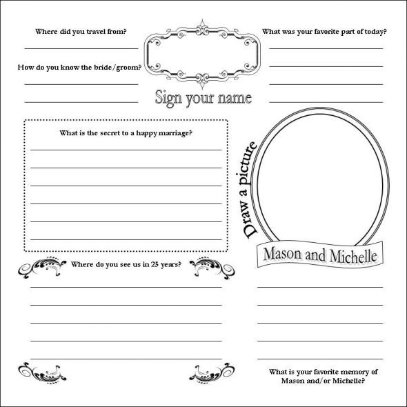 Wedding Guest Book Pages Template
 Download A Free Guest Book Pages Template toppselect