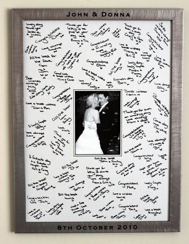Wedding Guest Book Picture Frames
 The Guest Signing Frame is a great modern alternative to