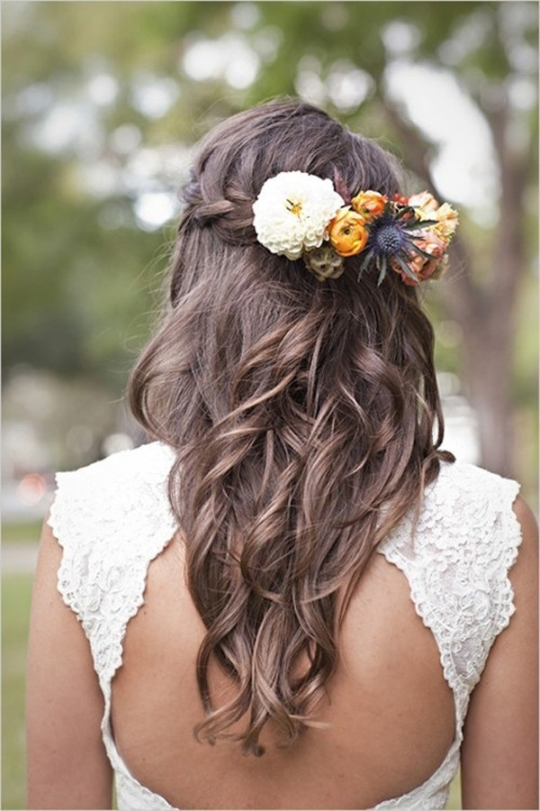 Wedding Hairstyle With Braid
 Braided Wedding Hairstyles With Flowers