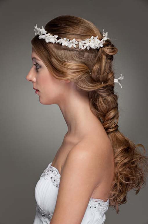 Wedding Hairstyle With Braid
 wedding hair braided wedding hairstyle flowers – the new