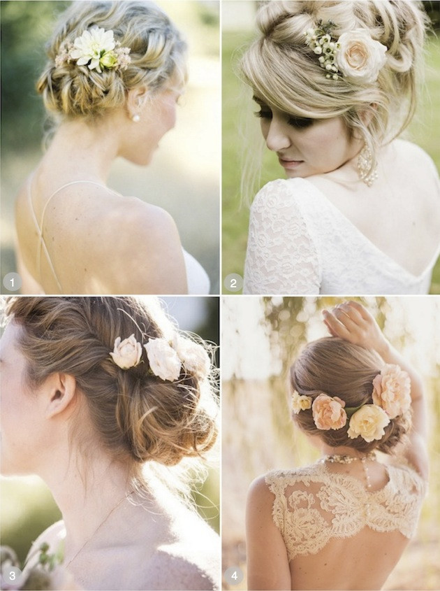 Wedding Hairstyles With Flower
 50 Romantic Wedding Hairstyles Using Flowers