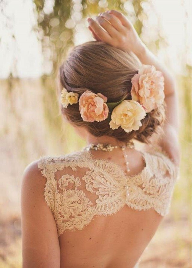 Wedding Hairstyles With Flowers
 Romantic Braided Wedding Hairstyles with Beautiful Flowers