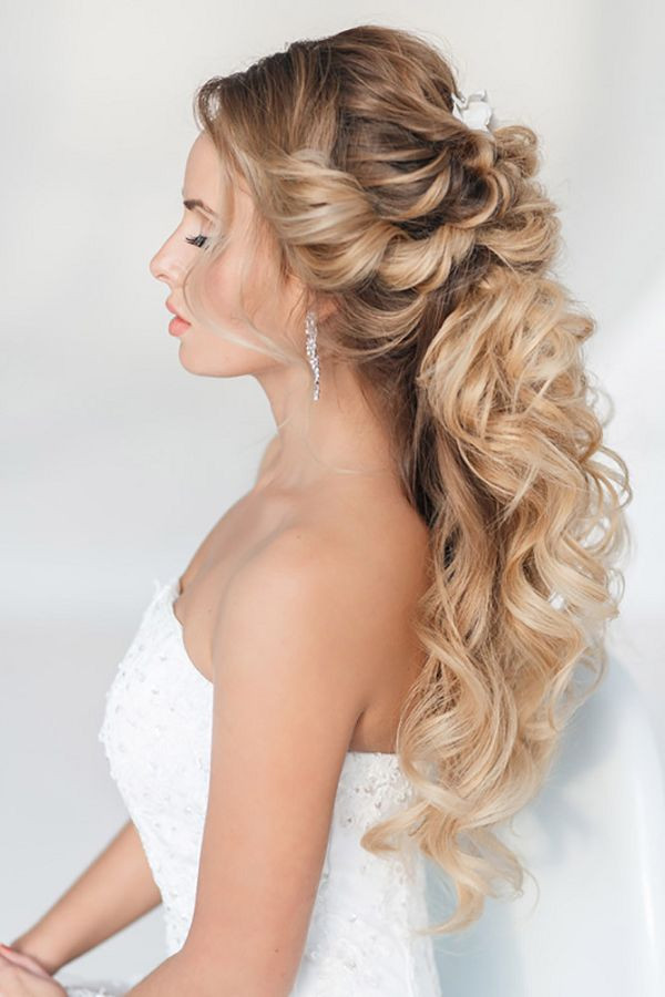 Wedding Hairstyles With Hair Down
 20 Creative Half Up Half Down Wedding Hairstyles – Hi Miss