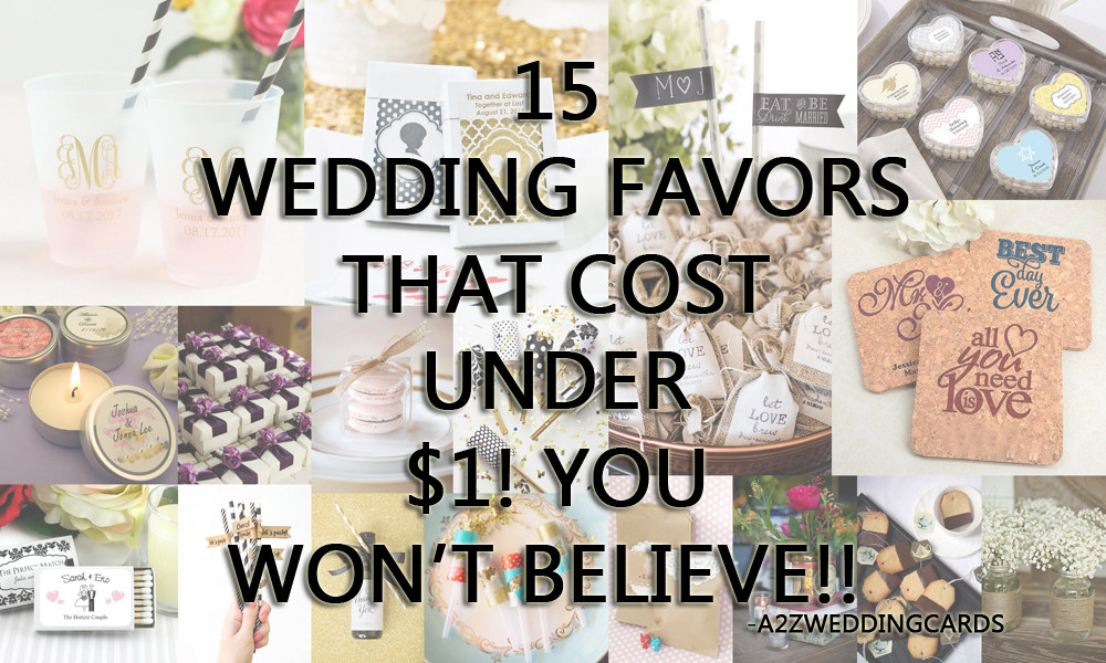 Wedding Invitations Under $1
 15 Wedding Favors that Cost Under $1 You Won’t Believe