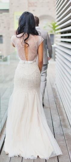 Wedding Look
 The Wedding Dress with a Dramatic Back