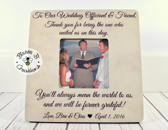Wedding Officiant Gift Ideas
 Wedding ficiant Gift Friend & Wedding by BizzeeBCreations