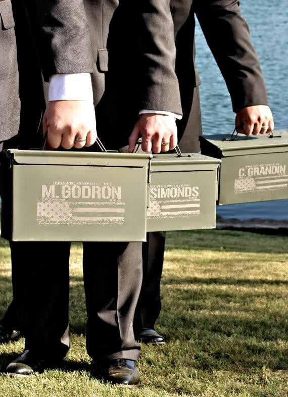 Wedding Officiant Gift Ideas
 Best Man Gift Engraved Ammo Box Personalized With Name