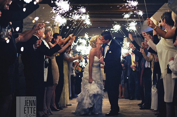 Wedding Photo Sparklers
 Go Out With A Bang Coordinating Sparkler Exits