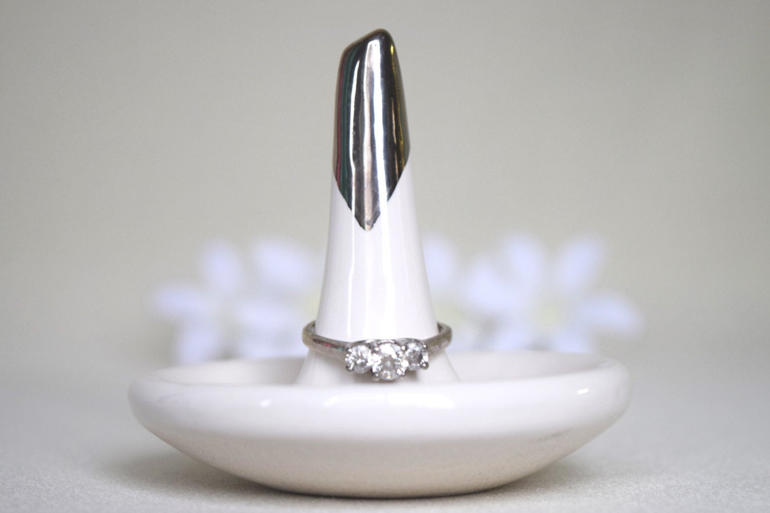 Wedding Ring Holder
 Ring holder Ring Dish Wedding Ring Holder White and