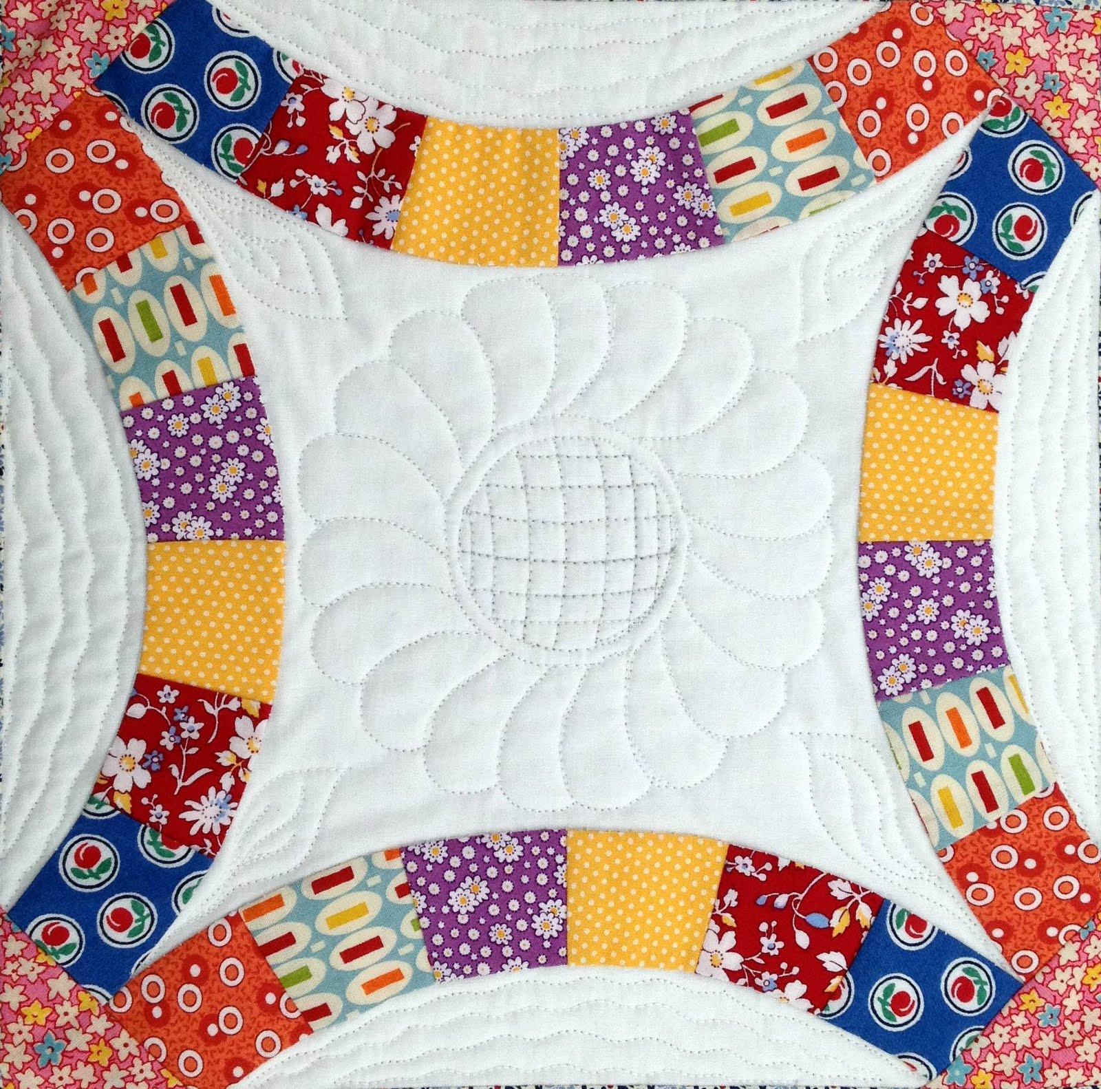 Wedding Ring Quilt
 Starwood Quilter Double Wedding Ring Quilt Block and What
