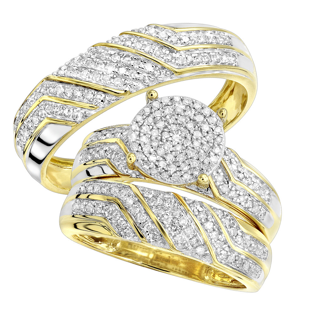 Wedding Ring Sets Cheap
 Cheap Round Diamond Engagement Ring Wedding Band Bridal