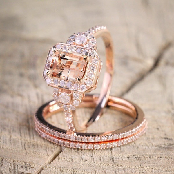 Wedding Ring Sets Rose Gold
 Aliexpress Buy 2019 new luxury Rose Gold color